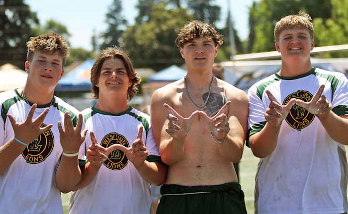 West Linn lineman challenge Dan Brood